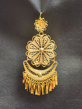 Load image into Gallery viewer, 810 Filigree Earrings Jumbo size for Folklorico
