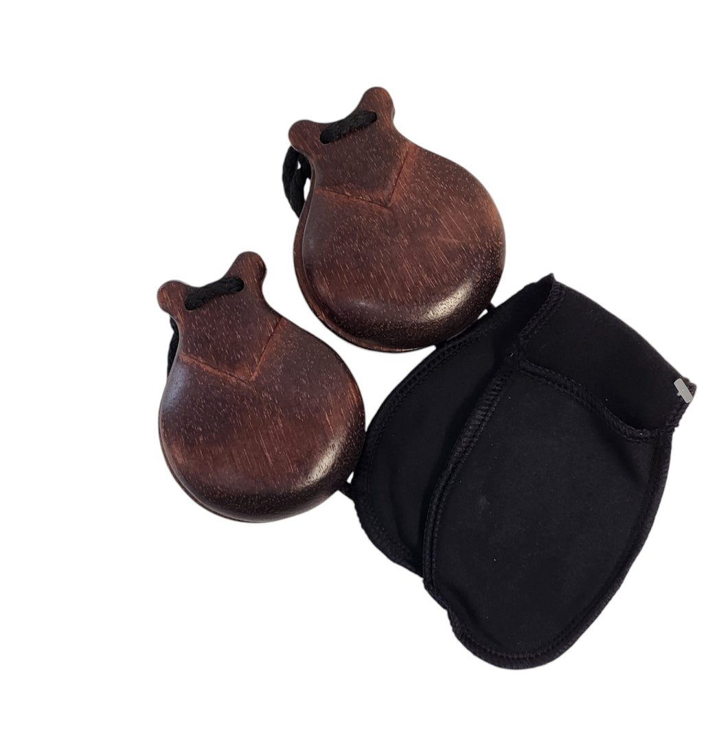 105-2 Castanets Polished Mahogany with proactive sleeve