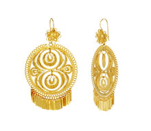 Load image into Gallery viewer, 810 Filigree Earrings Jumbo size for Folklorico
