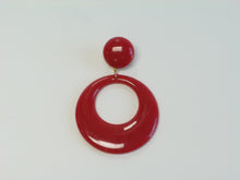 Load image into Gallery viewer, 2362 Small Plastic Flamenco Earrings
