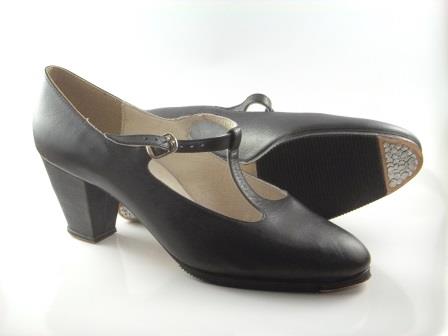 1631 Flamenco T-Strap in leather w/nails Sizes 10 - 13