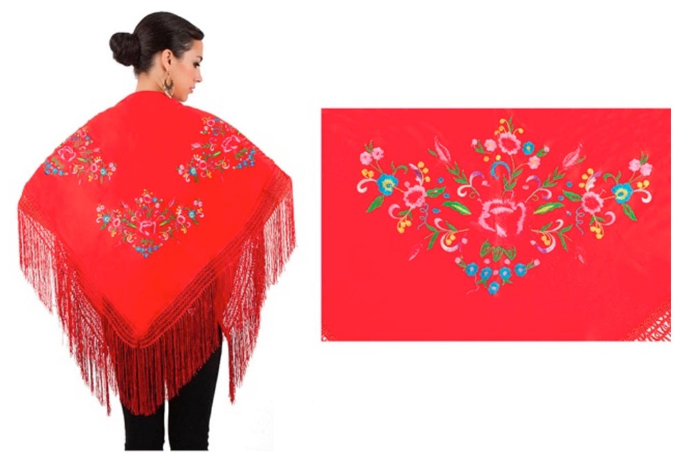 7004 Embroidered Shawl