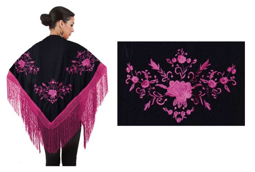 7038 Embroidered Shawl