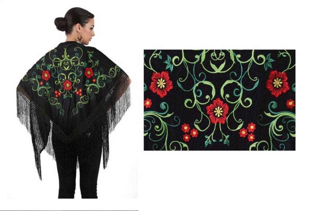 7039 Embroidered Shawl