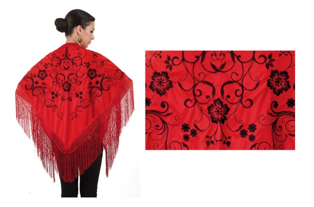 7040 Embroidered Shawl