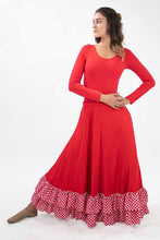 Load image into Gallery viewer, BM2234AD Adult Flamenco Skirt w/Polk-A-dots

