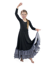 Load image into Gallery viewer, BM2234GD Children Flamenco Skirt w/Polk-A-Dots
