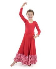 Load image into Gallery viewer, BM2234GD Children Flamenco Skirt w/Polk-A-Dots
