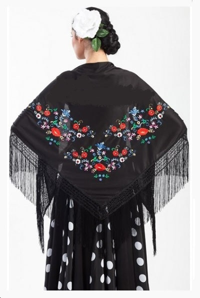 M01A17B Embroidered Shawl